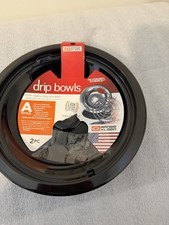 Range Kleen Heavy Duty Porcelain Drip Bowls Style A 2 Piece Made in USA