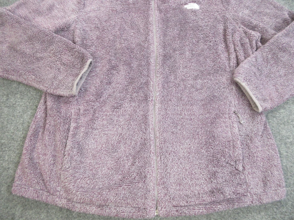 Chaqueta polar The North Face para mujer 2X púrpura pila alta cremallera completa Sherpa NF0A7UWK Foto 2 de 4