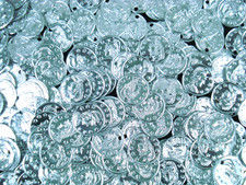 Belly Dancing Coins 10mm Silver 1000pc DIY Costumes Jewellery Earrings