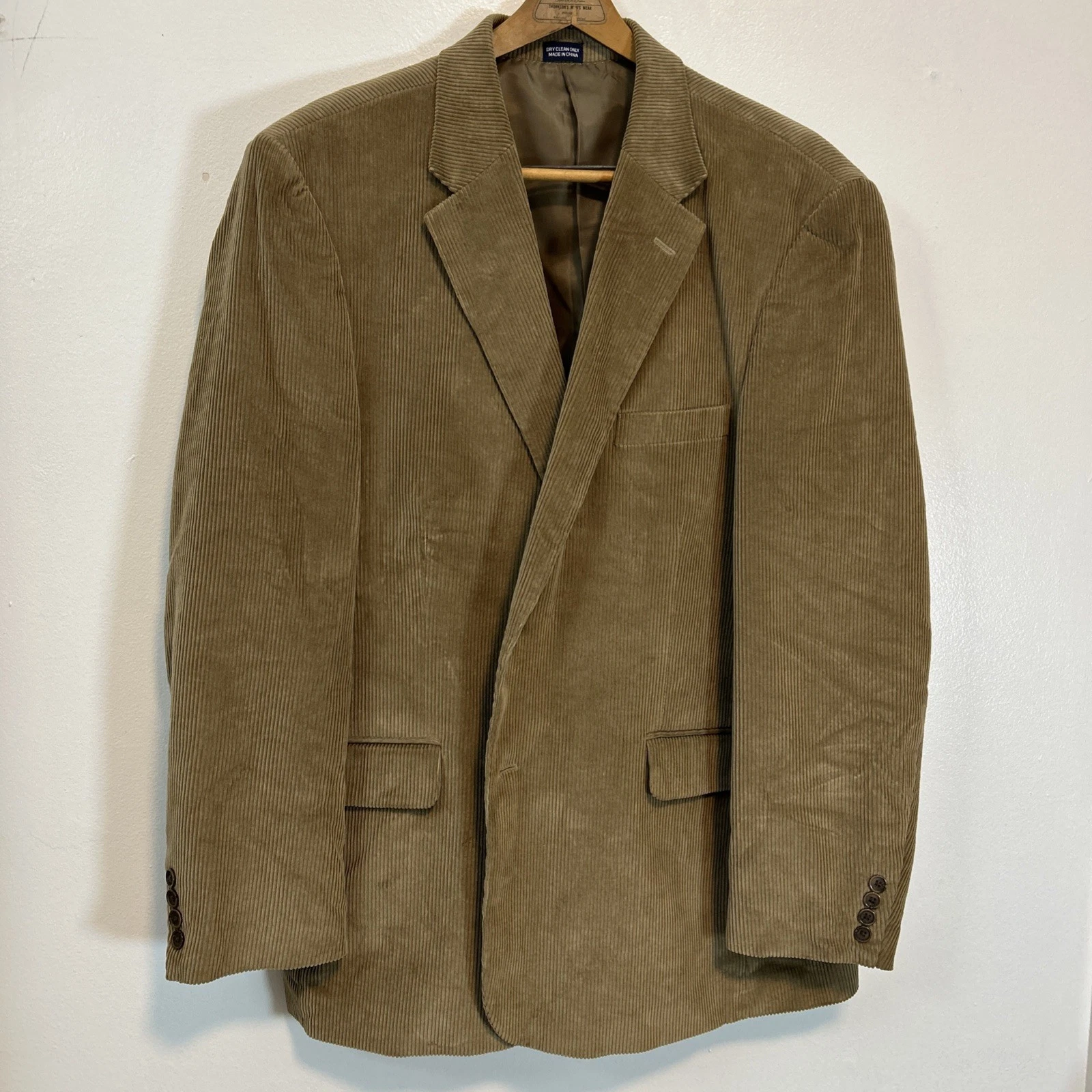 Meeting Street Men 48R Corduroy 100% Cotton 2-Button Blazer Jacket 3898