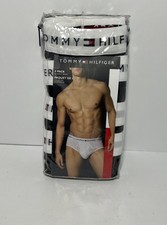 TOMMY HILFIGER 4 Pack MENS 100 COTTON CLASSICS BRIEFS Size S/P Black