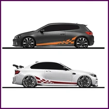 2PCS DIY Car Both Sides Body Stickers Stripes Auto Door Decals Automobiles