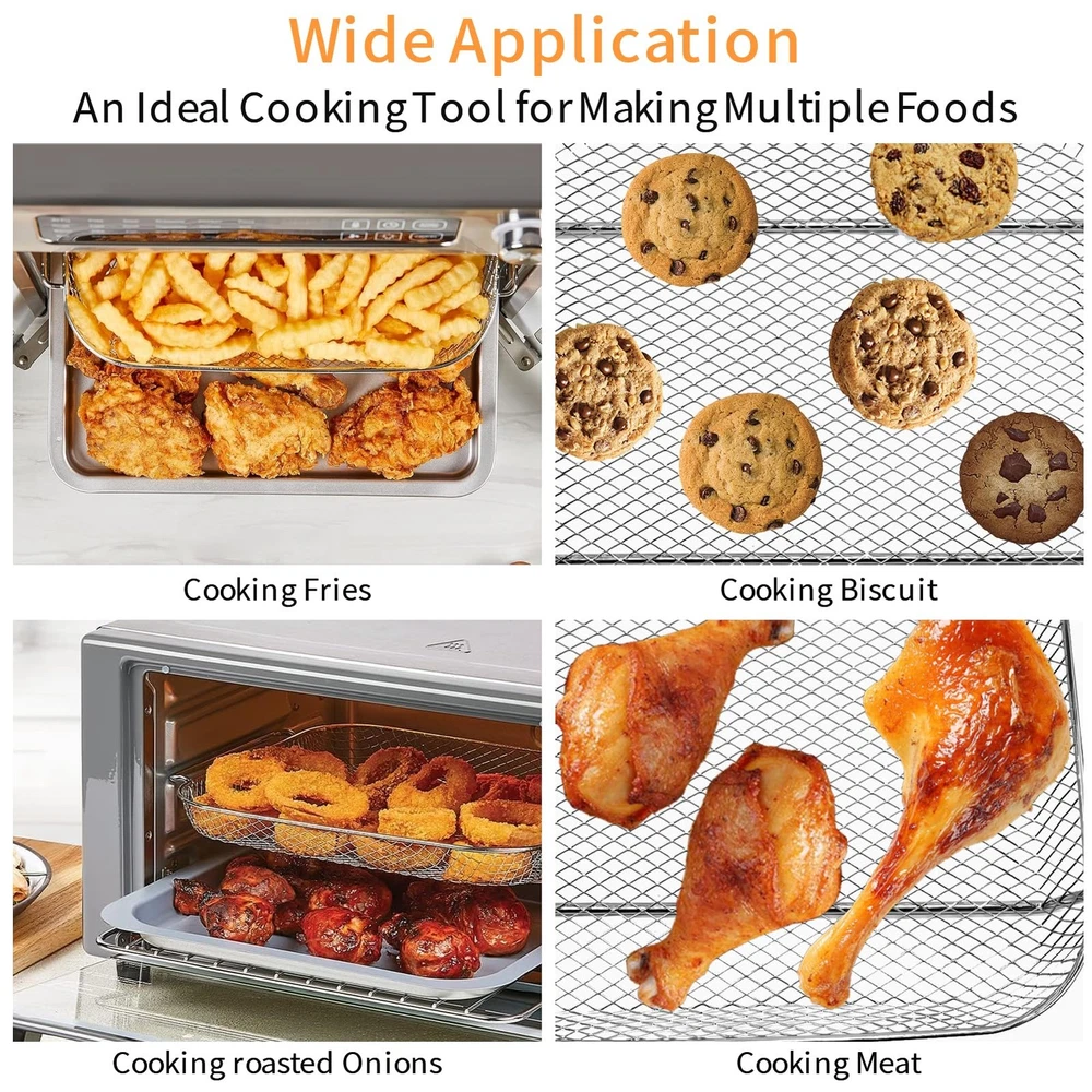 Air Fryer Basket Replacement for Emeril Lagasse 26 QT Extra Large Convection Toaster Oven Air Fryer Basket Replacement for Emeril Lagasse 26 QT Extra Large Convection Toaster Oven