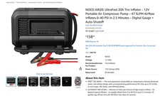 Noco Air 20 Portable Air Inflator 100PSI 12V