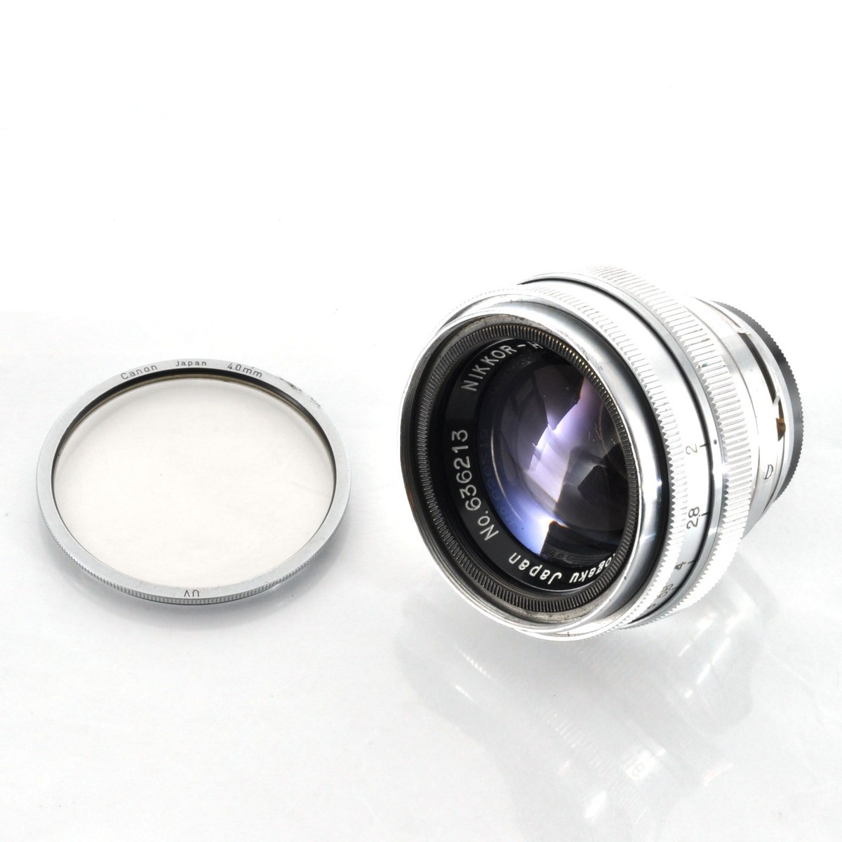 Nikon NIKKOR H.C 50mm F2 S-Mount Lens Nippon Kogaku from