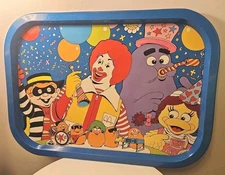 Vintage MCDONALD'S BIRTHDAY TV TRAY Metal Lunch Dinner 15.5" X 11" Advertising 