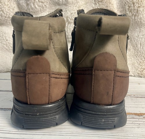 Polo PULITA 8,5 di Ralph Lauren Allendale pelle marrone anatra stivali da trekking fibbia - Foto 10 di 13