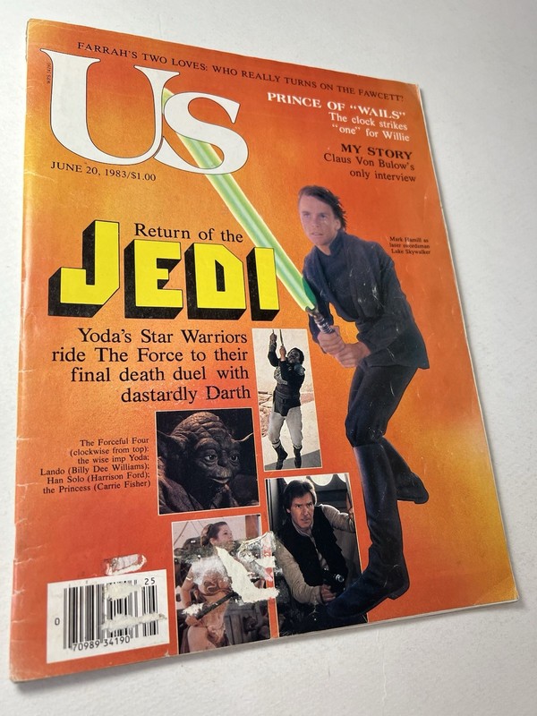 Us Magazine June 20,  1983 Star Wars RETURN OF THE JEDI Cover
