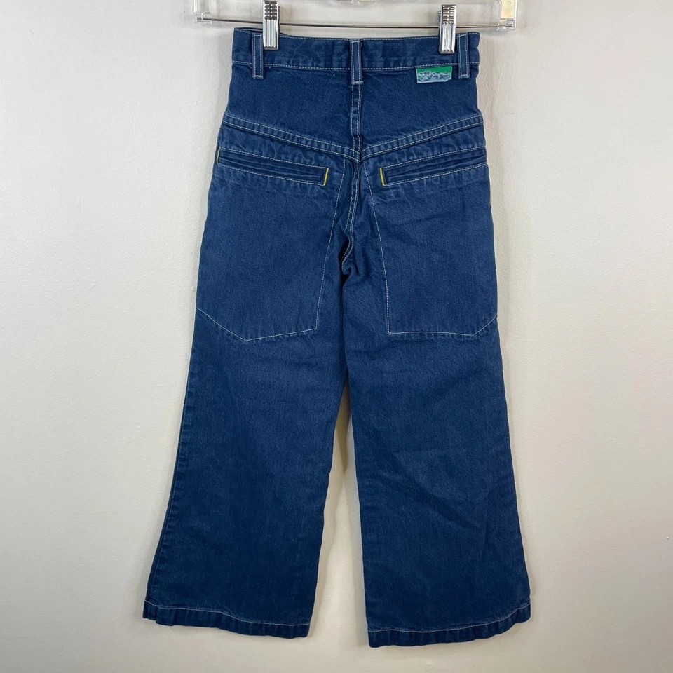 JNCO Vintage Baggy Jeans Girl 7 Amber Fairy RARE Embroidered Logo Hipster Skater - Image 2 of 4