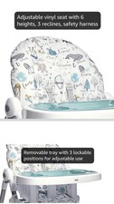 Image of High Chair for Baby Sitting and Dinning High Chair with Removable Tray