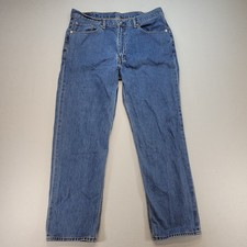 Levis 550 Jeans Mens 40x32 Blue Relaxed Tapered Mid Rise Medium Wash Denim