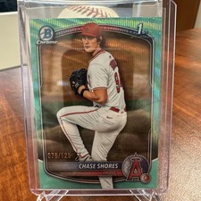 2025 Bowman Draft - Chrome Chase Shores #BDC-142 Aqua Wave Refractor /125 (RC)
