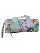 Harajuku Lovers Purse Handbag 90s y2k Key 10x5x4” White Nylon