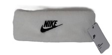 Nike Headband White Faux Fur Warm Fleece Lining One Size