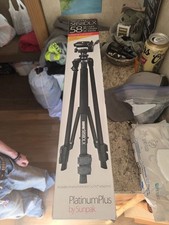 Sunpak Platinum Plus 5858DLX 58" Tripod Pan/Tilt Head w/ Adapters