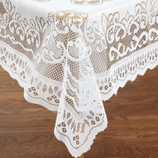 LACE TABLECLOTH RECTANGLE 60" X 84" 84" x 60" Rectangular Rectangular