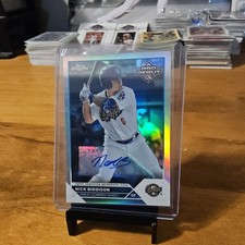 2023 Topps Pro Debut Chrome Refractor Autograph Nick Biddison /99 PDC-176 Quakes