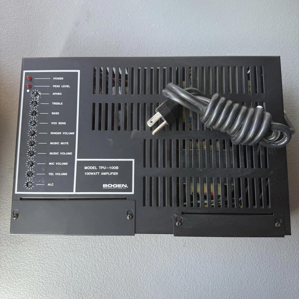 Bogen TPU-100B Power Amplifier Stereo Receivers Audio Mixer Audio Receiver Amp - Image 3 of 3