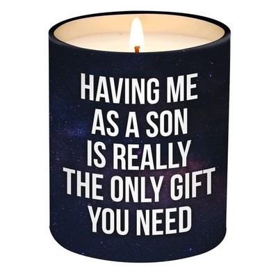 Mom Birthday Gifts From Son Funny Mother Candle 10 Oz Lemongrass Soy Wax Jar