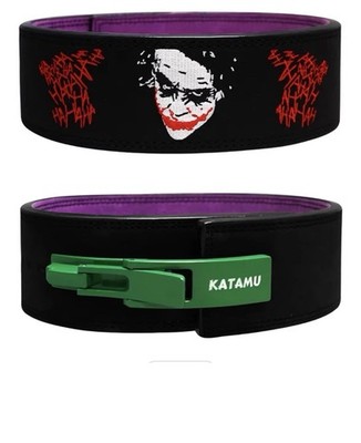 Katamu Premium Leather Lever Weightlifting Belt   Secure Steel Lever Size SMALL
