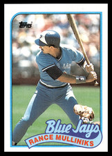 1989 Topps Rance Mulliniks #618 Toronto Blue Jays MLB Baseball Base Set