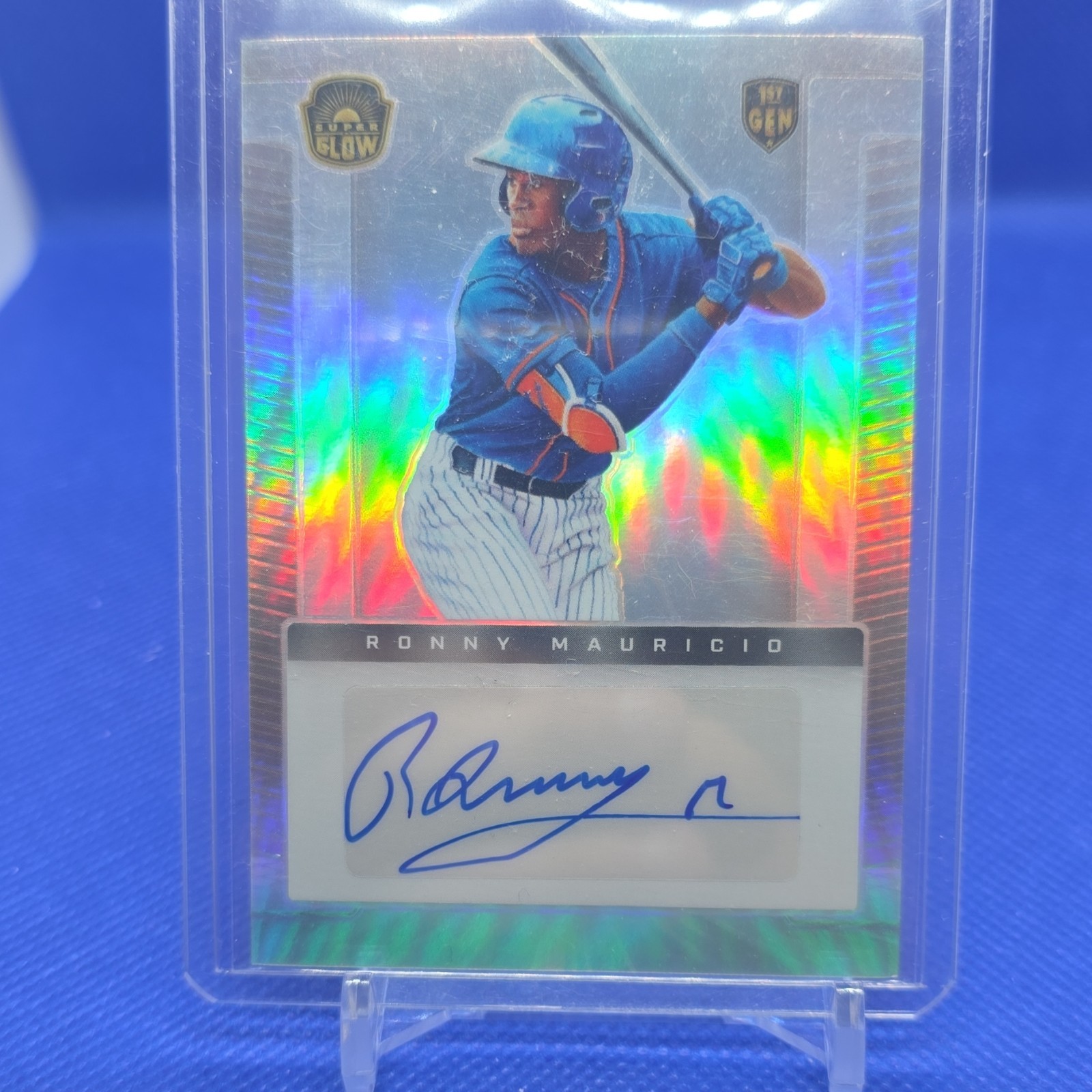 2021 Super Glow Sports Inaugural Ronny Mauricio Autograph Serial #AU-RM /75