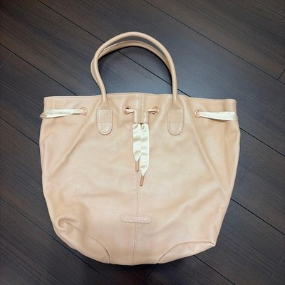 Repetto Tote Bag Beige Leather Solid Womens Japan Used
