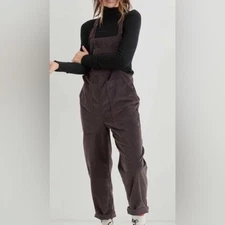 🖤 Aerie Werk & Play Women’s Corduroy Overalls – Size M 🖤