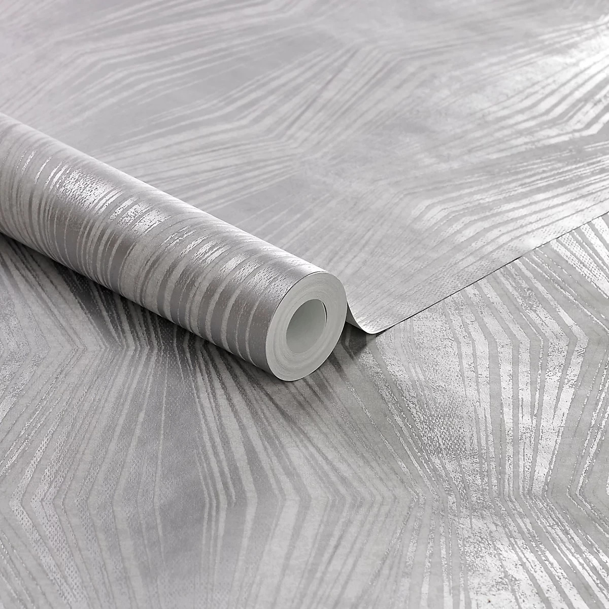 Boutique Vermeil Metallic effect Striped Smooth Wallpaper
