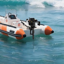 HANGKAI 4PS 4Takt Außenborder Motor Benzinmotor JET PUMP Boat Engine Windkühlung