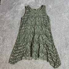 Simply Couture Dress Large Boho Cottagecore Fairycore Lace Sheer Flowy Romantic