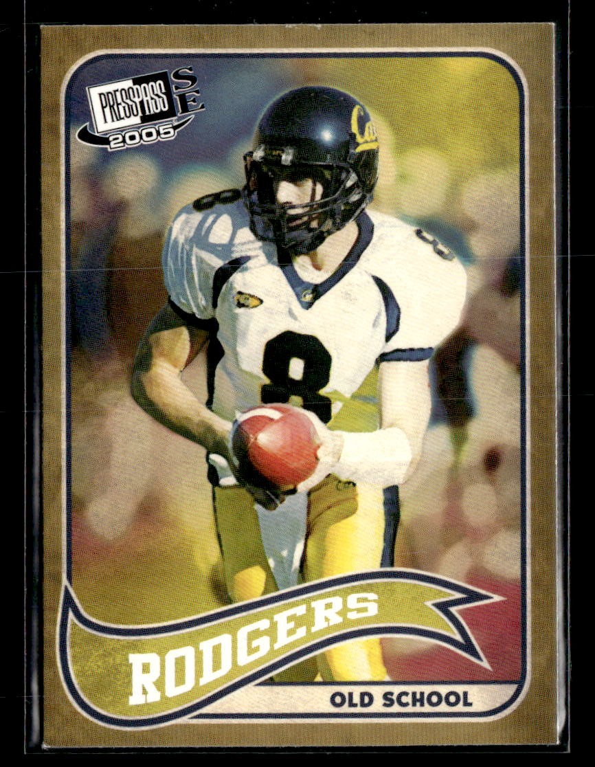 2005 Press Pass SE #OS 17 Aaron Rodgers Old School RC