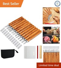 Versatile 20-Piece Wood Carving Knife Set with Ergonomic Handles Accessories