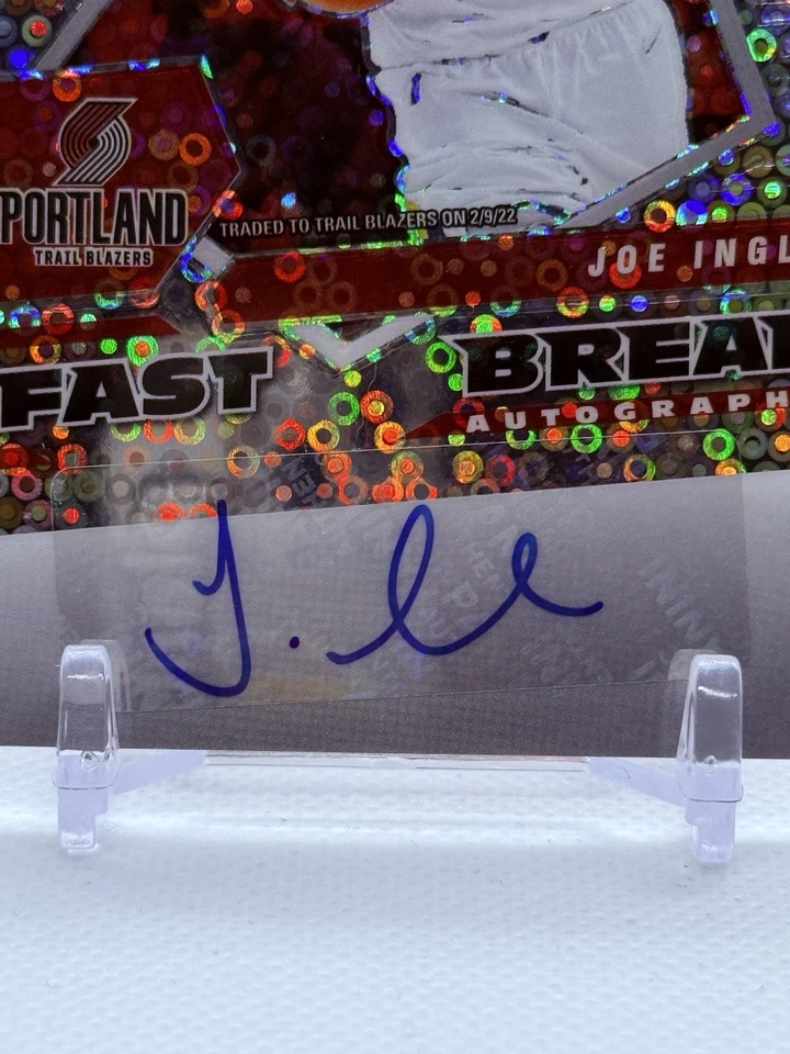 2021-22 Joe Ingles Panini Mosaic Fast Break Silver Autographs #FBA-JOE Blazers - Image 3 of 4