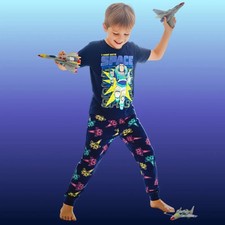 5T Toddler Boys 2-Piece PJ Set Active-Stretch Sleepwear Fade-Resistant PJs