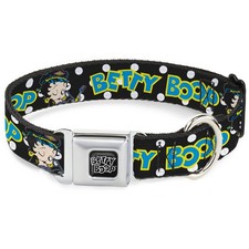 Dog Collar BTH-BETTY BOOP Title Logo Full Color Black/White BETTY BO (US IMPORT)