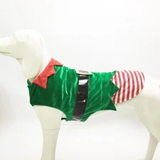 Lovely Pet Clothes Christmas Elf Puppy Fancy Cosplay Costume Pet Supplies @