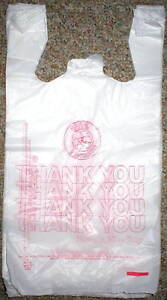 50 WHOLESALE PLASTIC T SHIRT BAGS SHOPPING MERCHANDICE | eBay