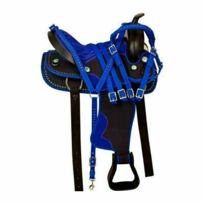 New Synthetic Western Barrel Racing Horse Saddle & Tack Size12 13 14 15 16 17 18