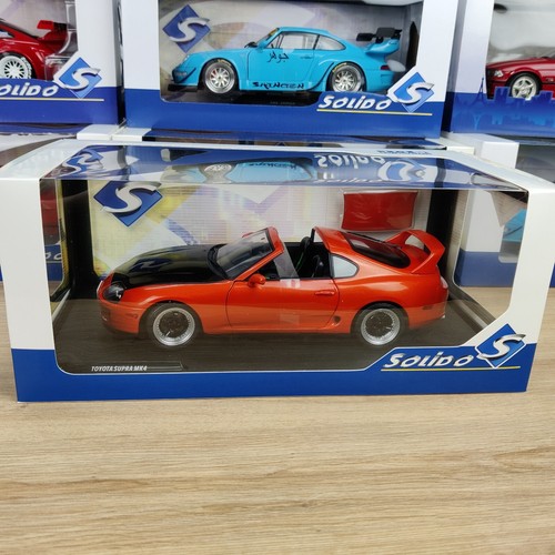 SOLIDO TOYOTA SUPRA MK4 A80 STREET FIGHTER ARANCIONE 1993 1:18 NUOVO.B S1807605 - Foto 8 di 23