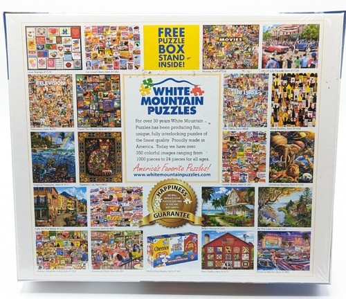 White Mountain 1000 Piece Cozy Cabin Country Jigsaw Puzzle 1269 Sealed Brand New - Picture 2 of 7