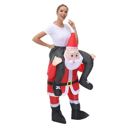 150~190cm Christmas Inflatable Costume Santa Kidnapping Cosplay Outfits Xmas AUS - Picture 8 of 13