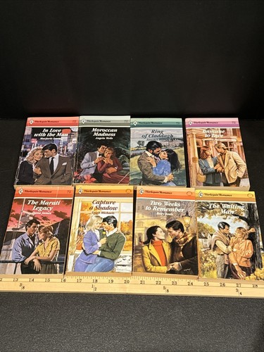 1980s Harlequin Romance Novels Forty-Four (44) Various Titles Vintage - Imagen 7 de 14