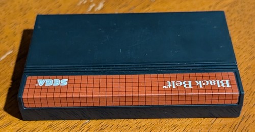 1986 Sega Master System Black Belt *NO MANUAL* Good Condition - Picture 3 of 5