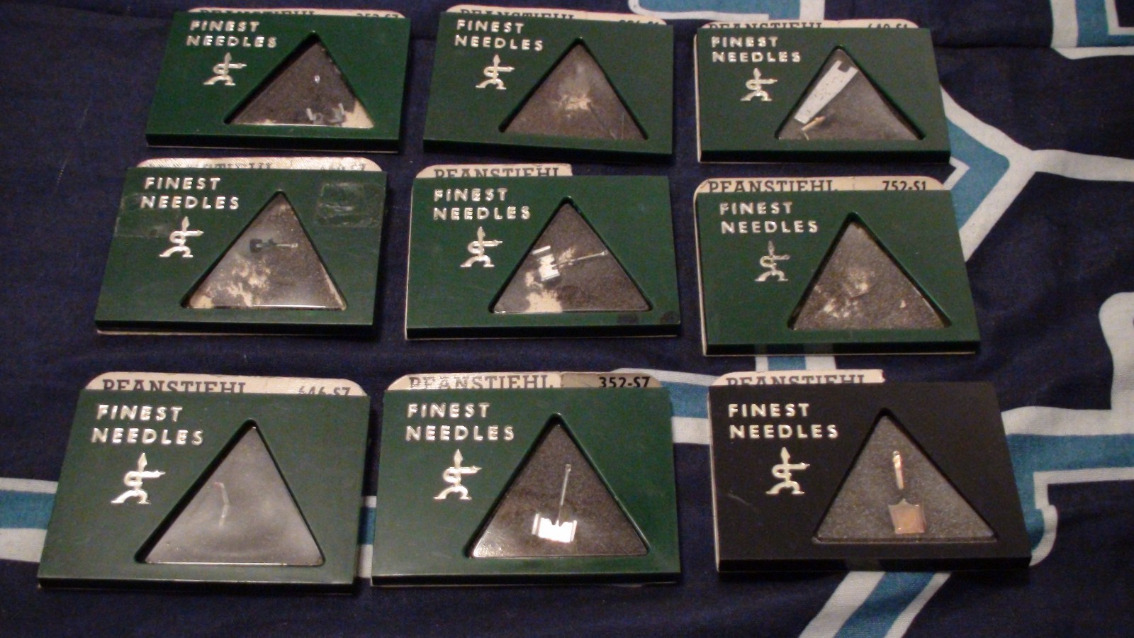 PFANSTIEHL Turntable Diamond Needles Lot of 9 - 352-S7 886-S1 646-S7 & More