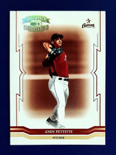 Andy Pettitte 2005 Donruss Throwback Threads #137 GOLD HOLO FOIL SSP #'d /100