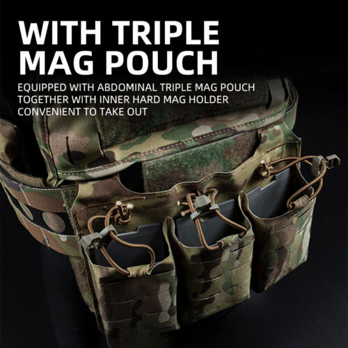 WST V5 FCPC Tactical Plate Carrier Assult Cummerbund Tactical Vest Front MOLLE - Picture 11 of 23