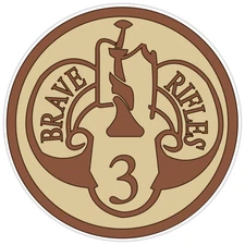 3rd Armored Cavalry Regiment Desert Camo Bumper Sticker Military Soldier 5"