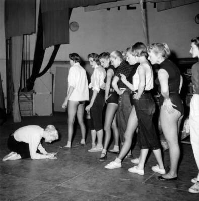 The dancers corps de ballet Le Bluebell Wanda Osiris theatre compa- Old Photo