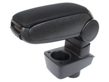 Armlehne Mittelarmlehne Textil Schwarz für Ford Fiesta Mk7 ab 2008- KLAPPBAR